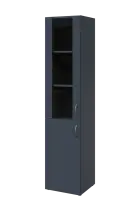 NN 5 - 4DS skříň vysoká, 2-dveřová/prosklená, levá, 1800x400x400, antracit